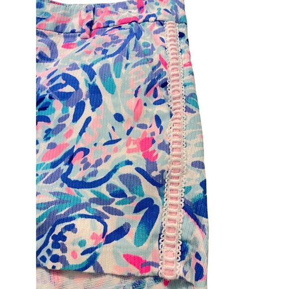 Lilly Pulitzer Callahan Shorts in Breakwater Party Wave Lace Detail size 6 - Picture 4 of 6